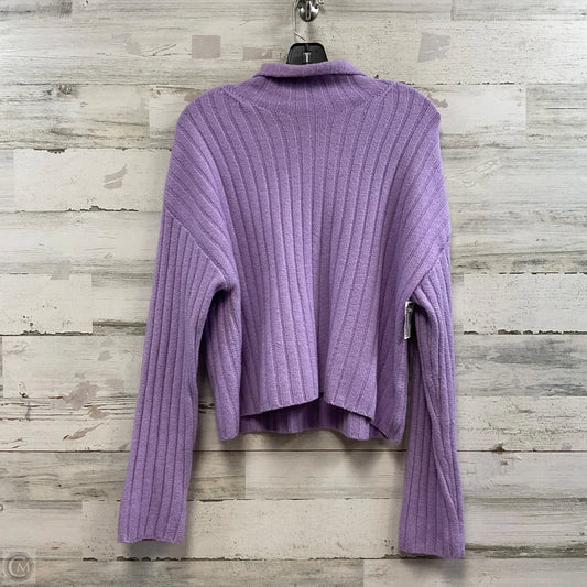Sweater By Open Edit In Purple, Size: M