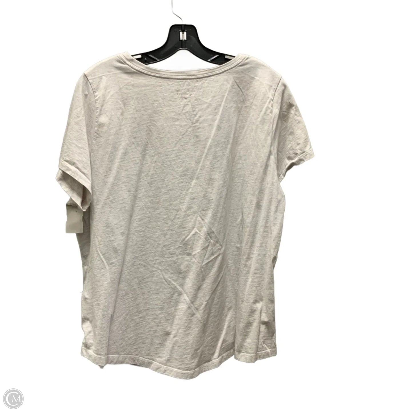 Athletic Top Short Sleeve By Nike Apparel In Grey, Size: 1x