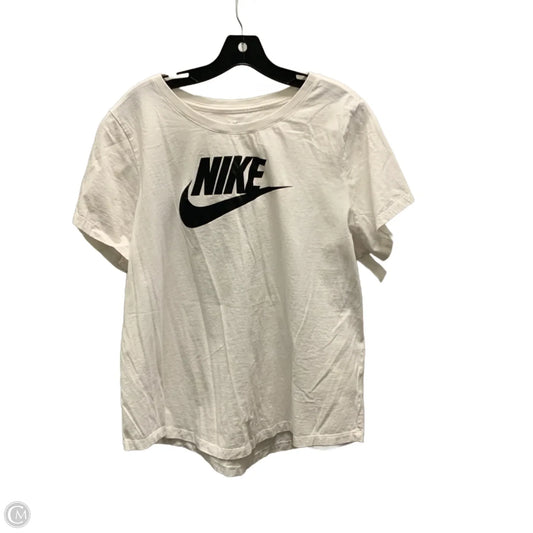 Athletic Top Short Sleeve By Nike Apparel In White, Size: 2x