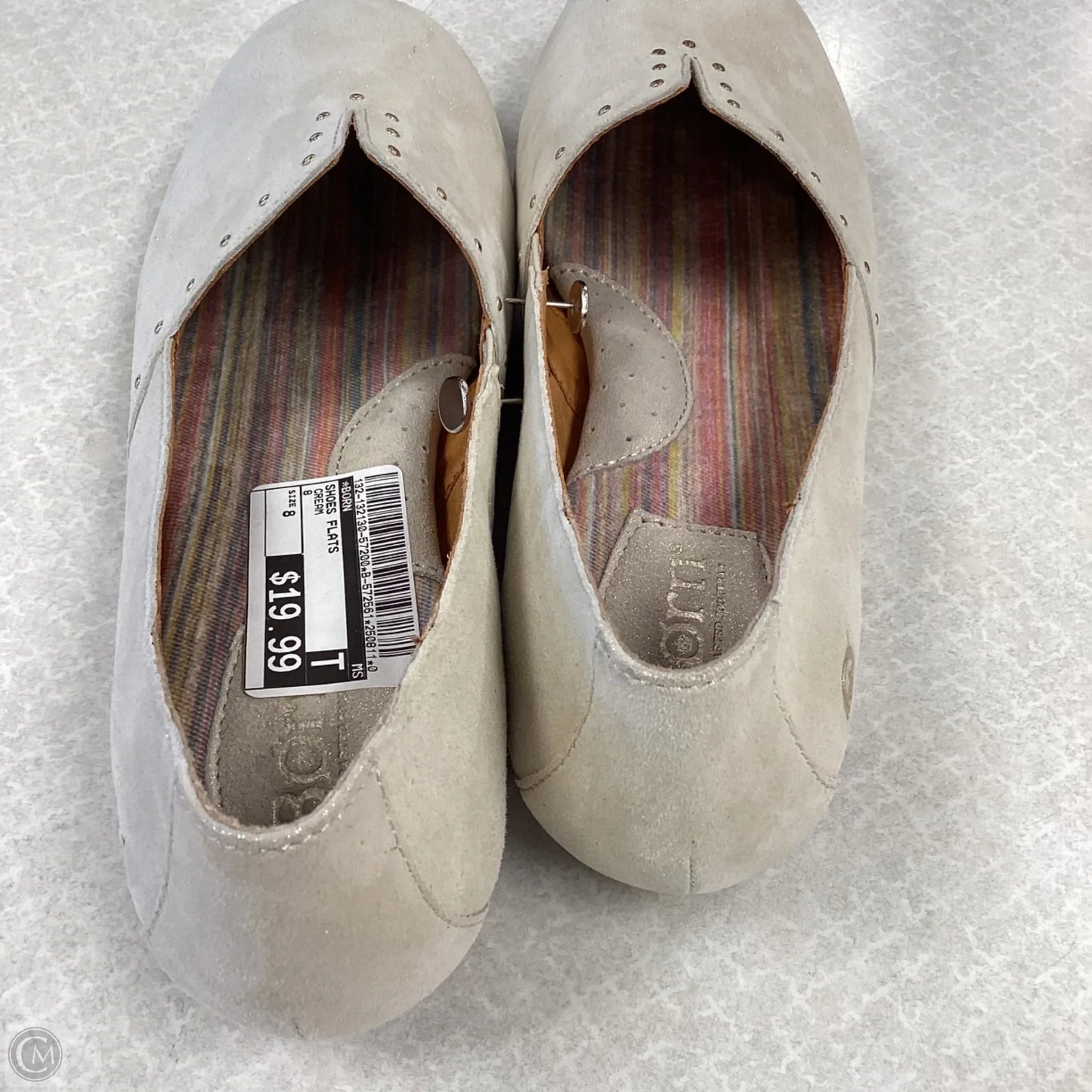 Shoes Flats By Born In Cream, Size: 8