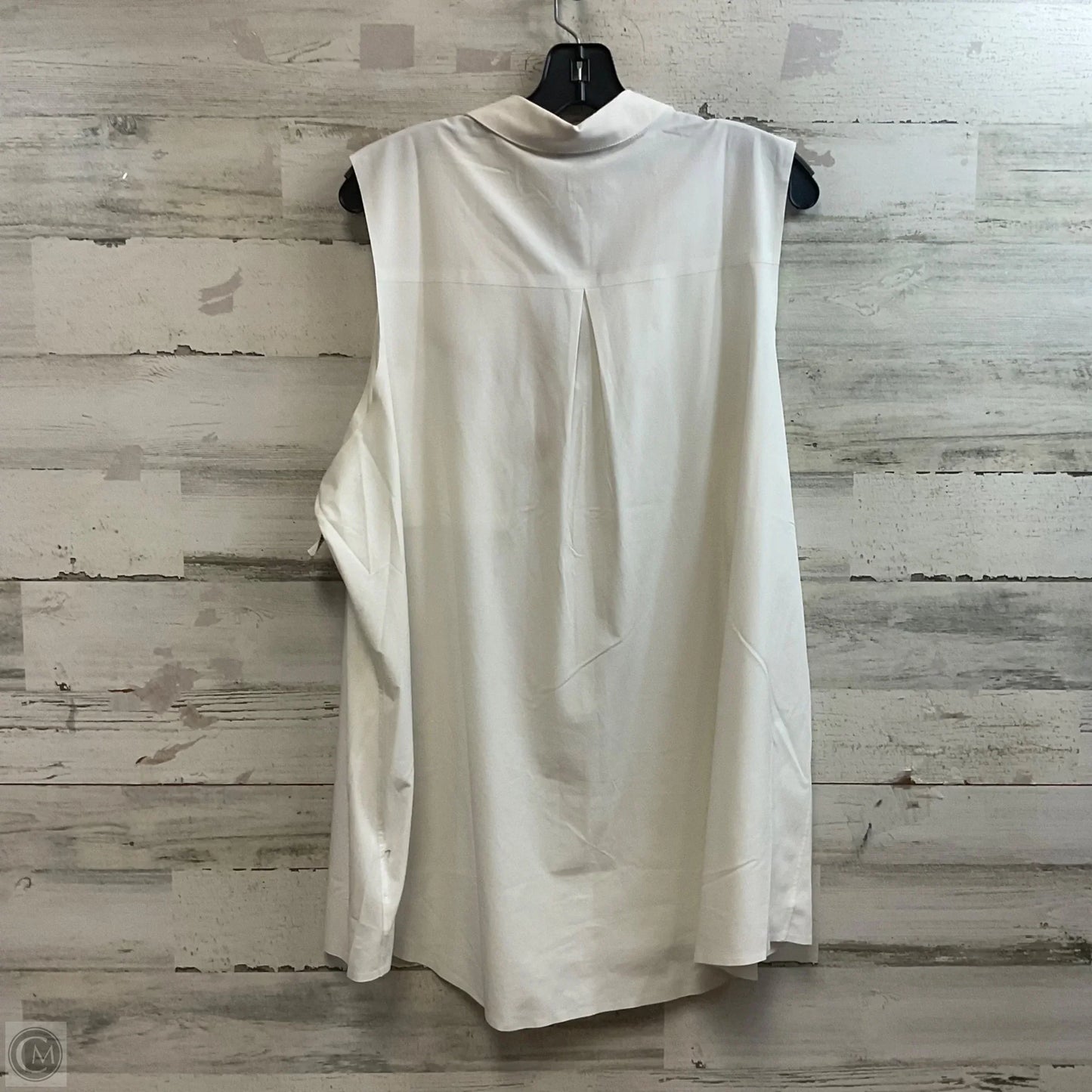 Blouse Sleeveless By Athleta In White, Size: 2x