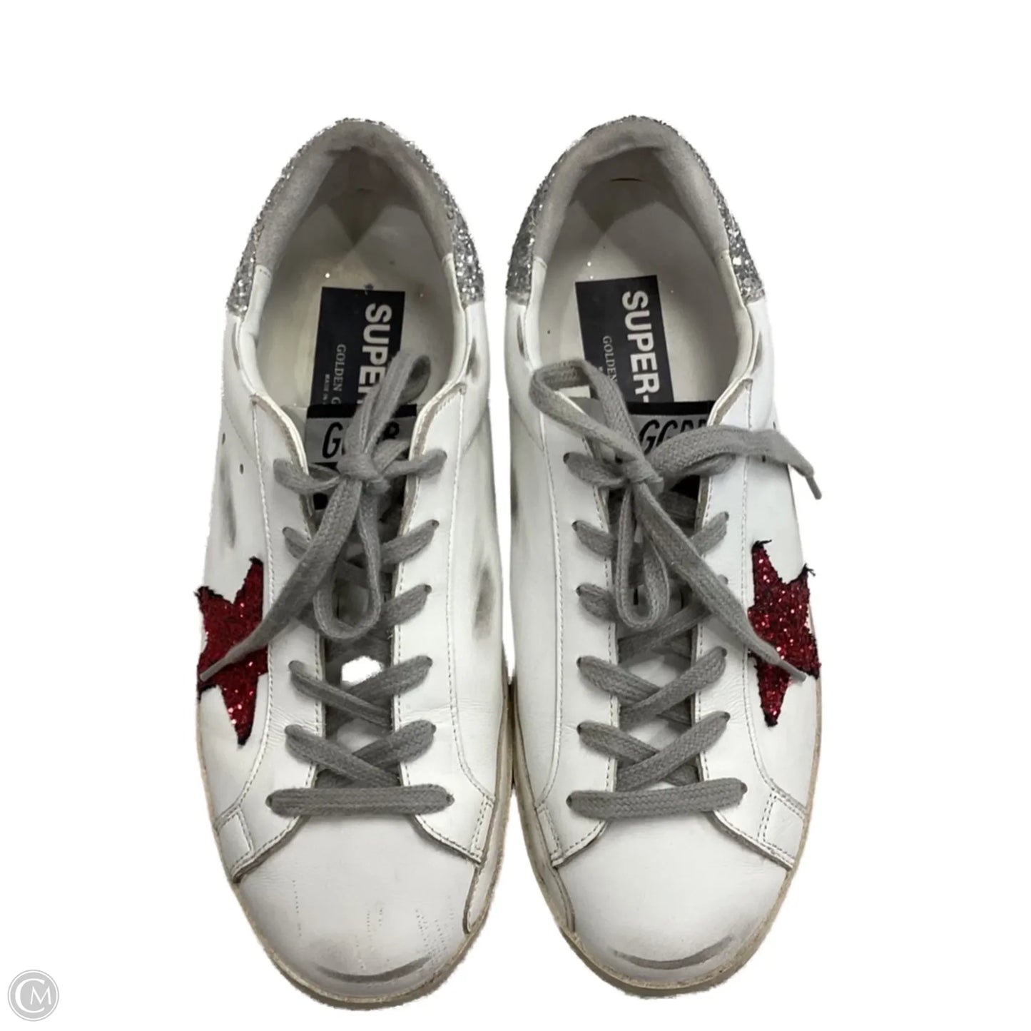 Shoes Luxury Designer By Golden Goose In White, Size: 8.5