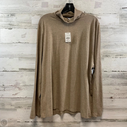 Top Long Sleeve Basic By J. Crew In Brown, Size: 3x