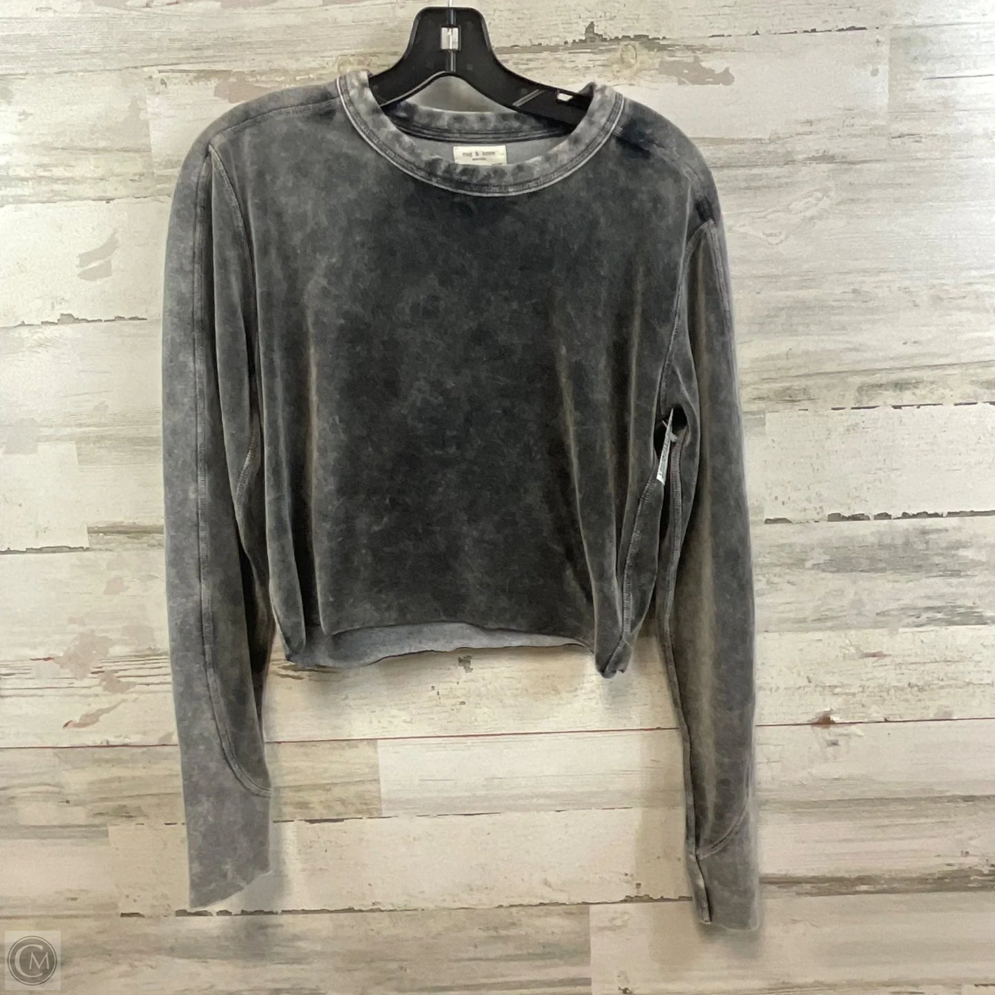 Top Long Sleeve By Rag And Bone In Grey, Size: Xs