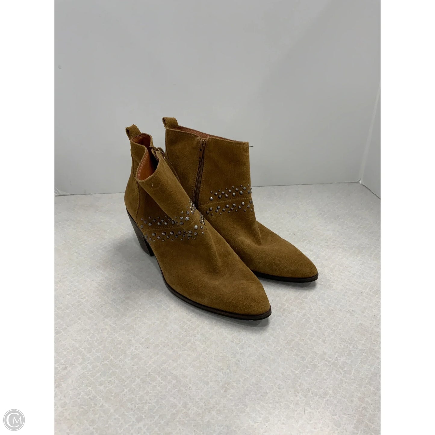 Boots Ankle Heels By Lucky Brand In Brown, Size: 8.5