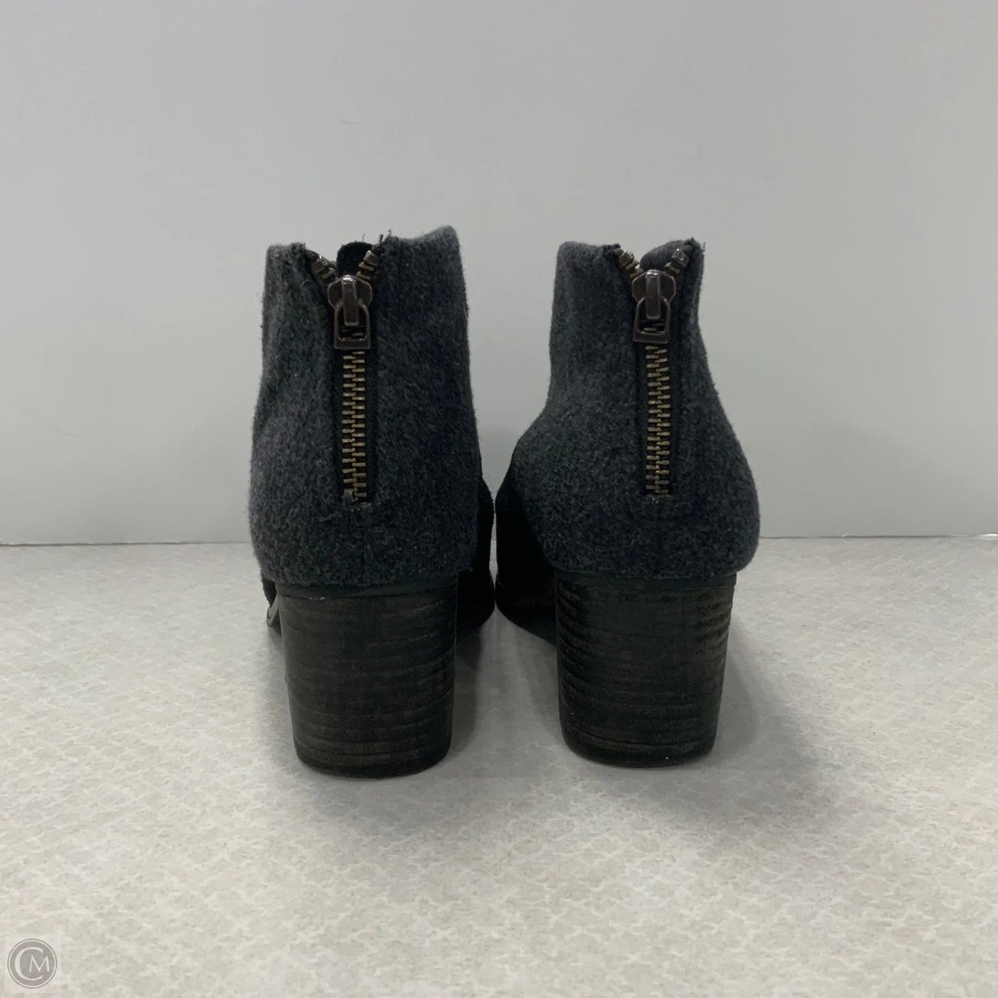 Boots Ankle Heels By Toms In Black, Size: 7.5