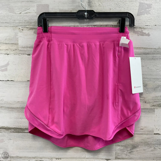 Athletic Skort By Lululemon In Pink, Size: S