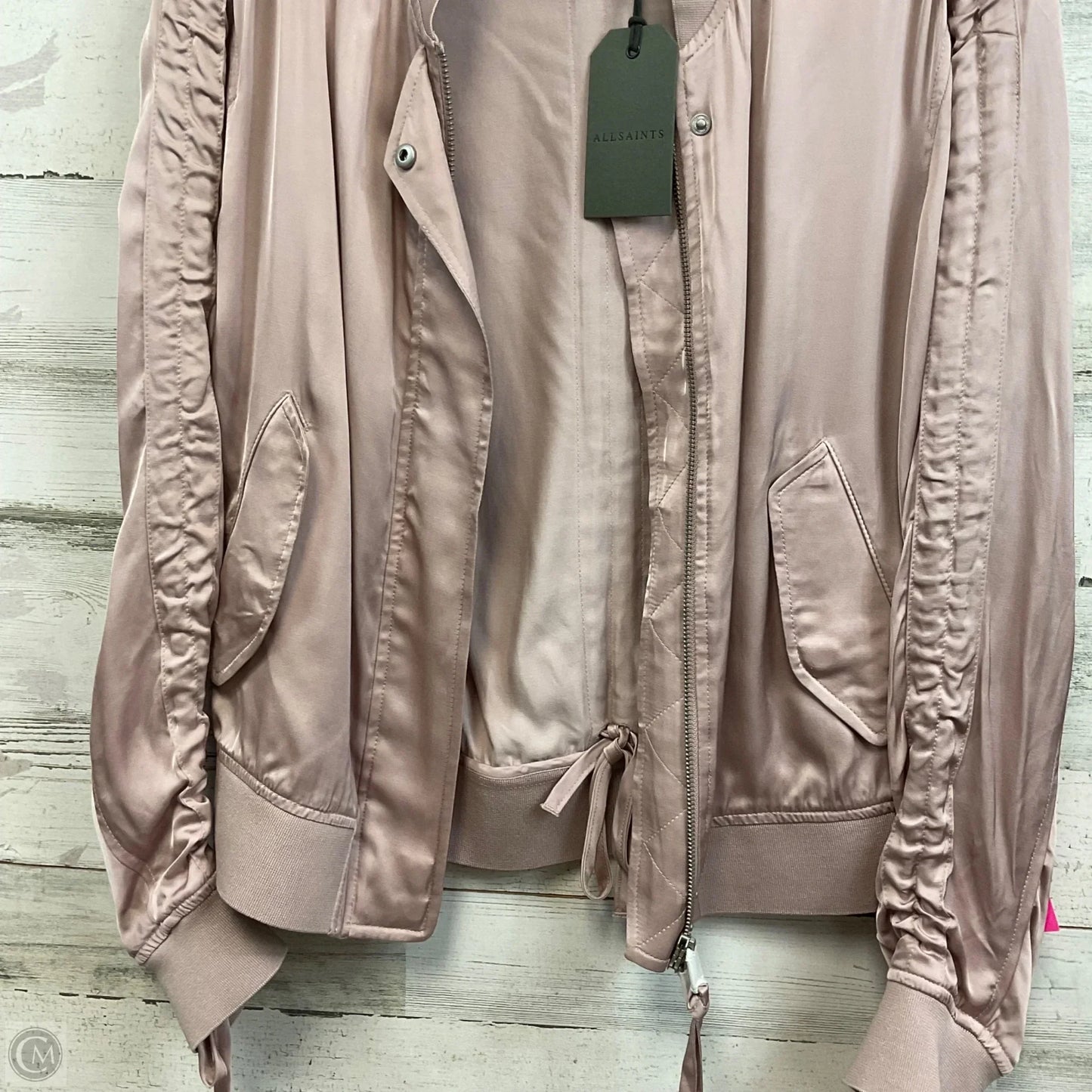Jacket Designer By All Saints In Pink, Size: Xs