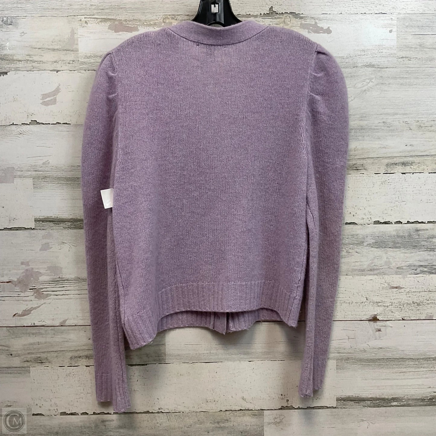 Sweater Cardigan Cashmere By Saks Fifth Avenue In Purple, Size: L