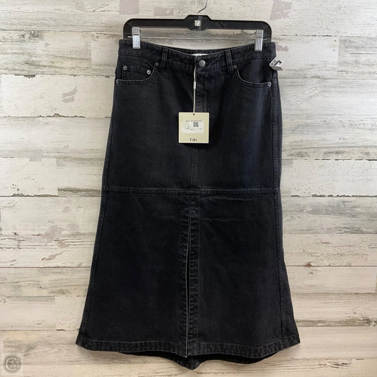 Skirt Maxi By Tibi In Black Denim, Size: 6