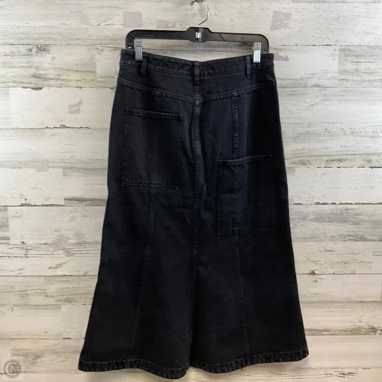 Skirt Maxi By Tibi In Black Denim, Size: 6