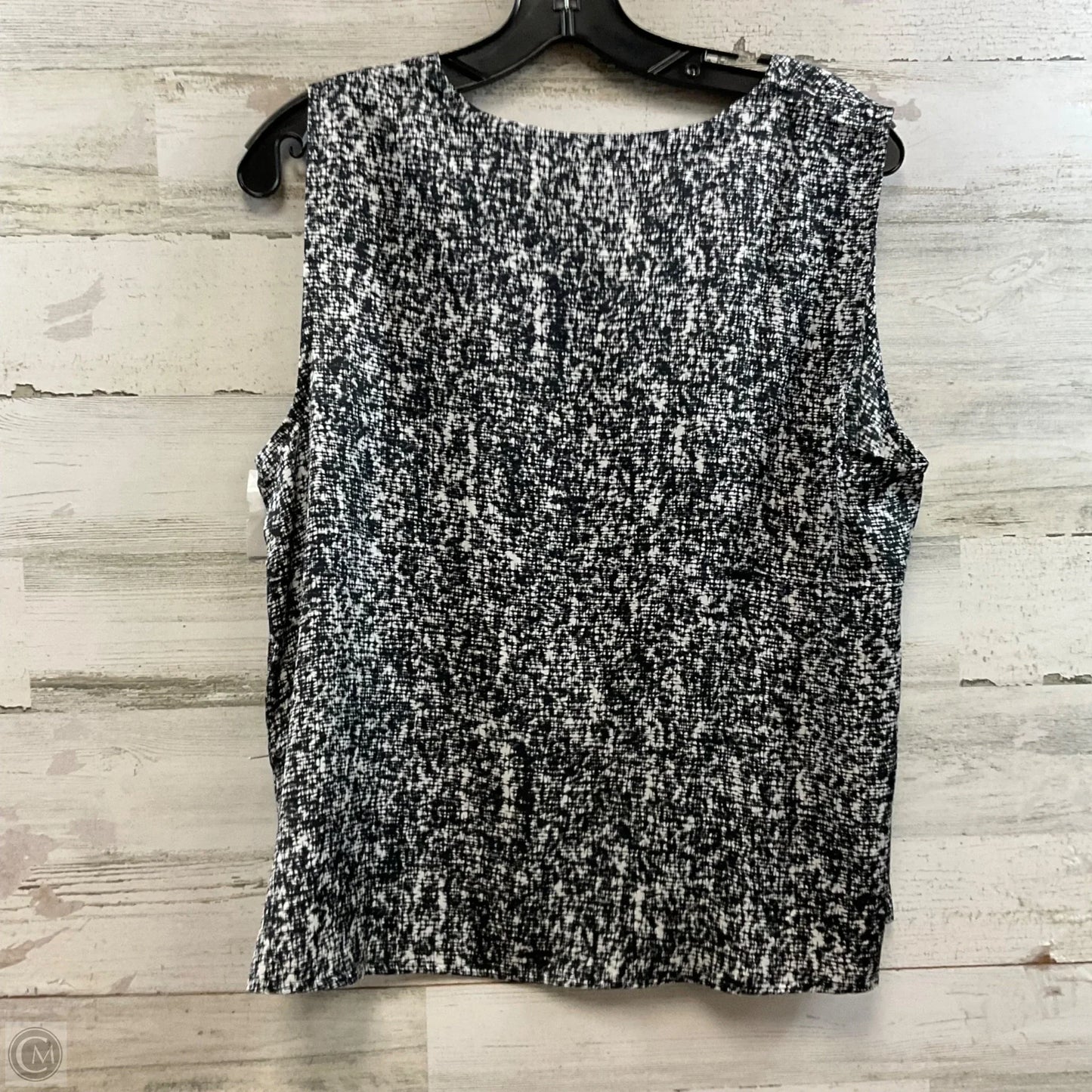 Blouse Short Sleeve By Eileen Fisher In Black, Size: M