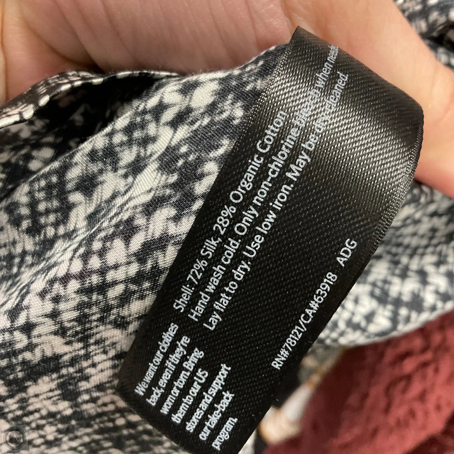 Blouse Short Sleeve By Eileen Fisher In Black, Size: M