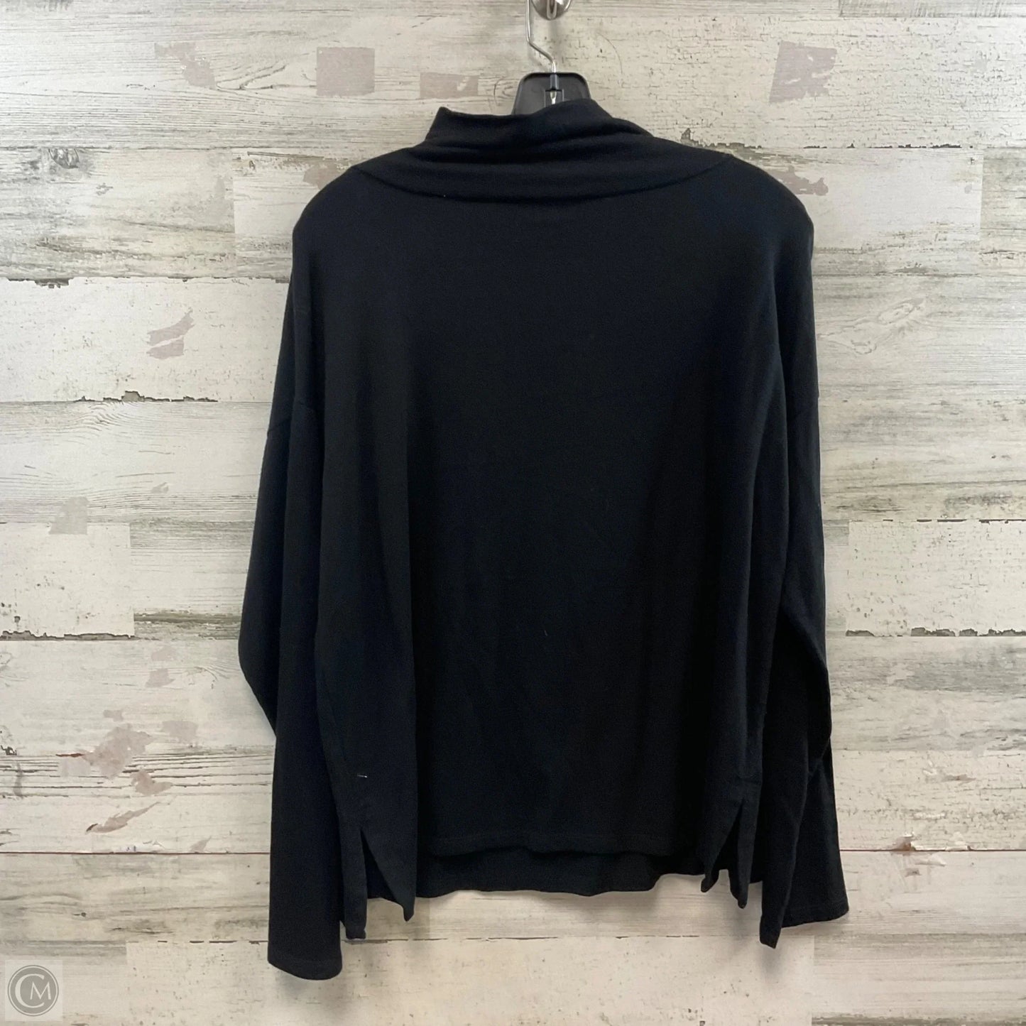 Top Long Sleeve By Eileen Fisher In Black, Size: S