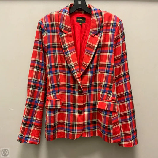 Blazer By Sugar Lips In Red, Size: M