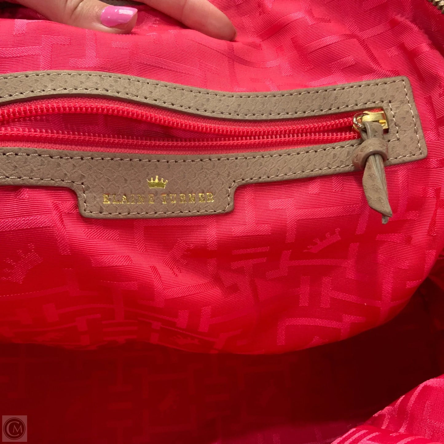 Handbag By Elaine Turner, Size: Large