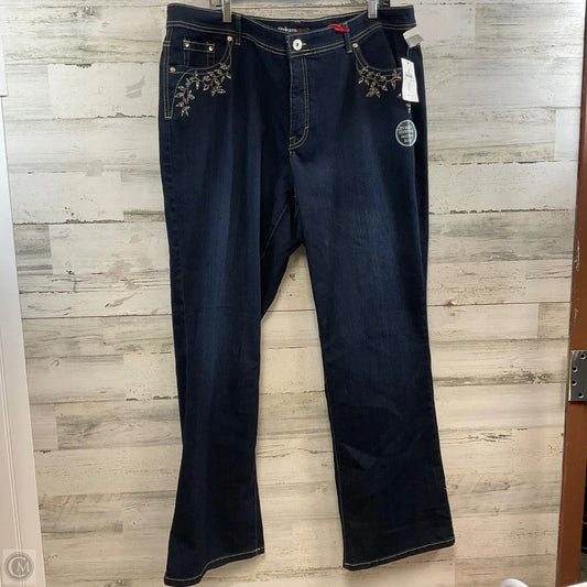 Jeans Boot Cut By Style And Company In Blue Denim, Size: 22