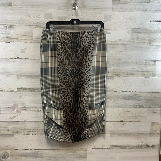 Skirt Designer By Max Mara In Animal Print, Size: 8