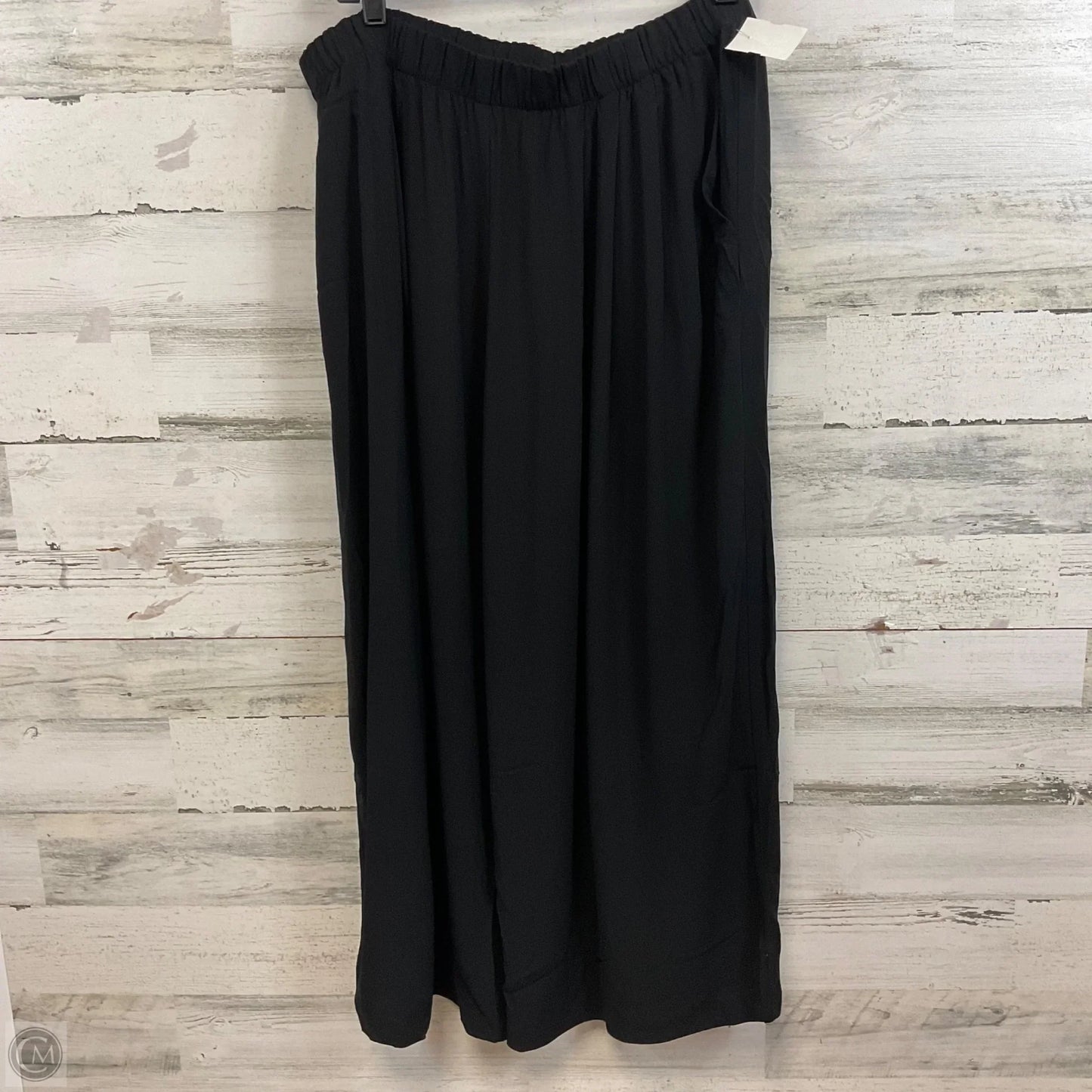 Pants Wide Leg By Eileen Fisher In Black, Size: L