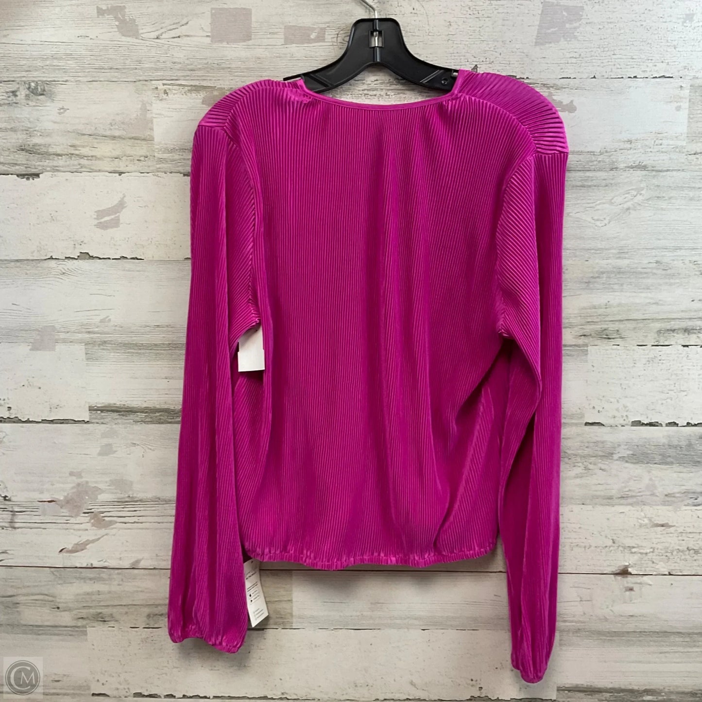 Blouse Long Sleeve By Cupshe In Pink, Size: M