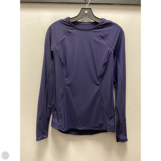 Athletic Top Long Sleeve Crewneck By Athleta In Blue, Size: S
