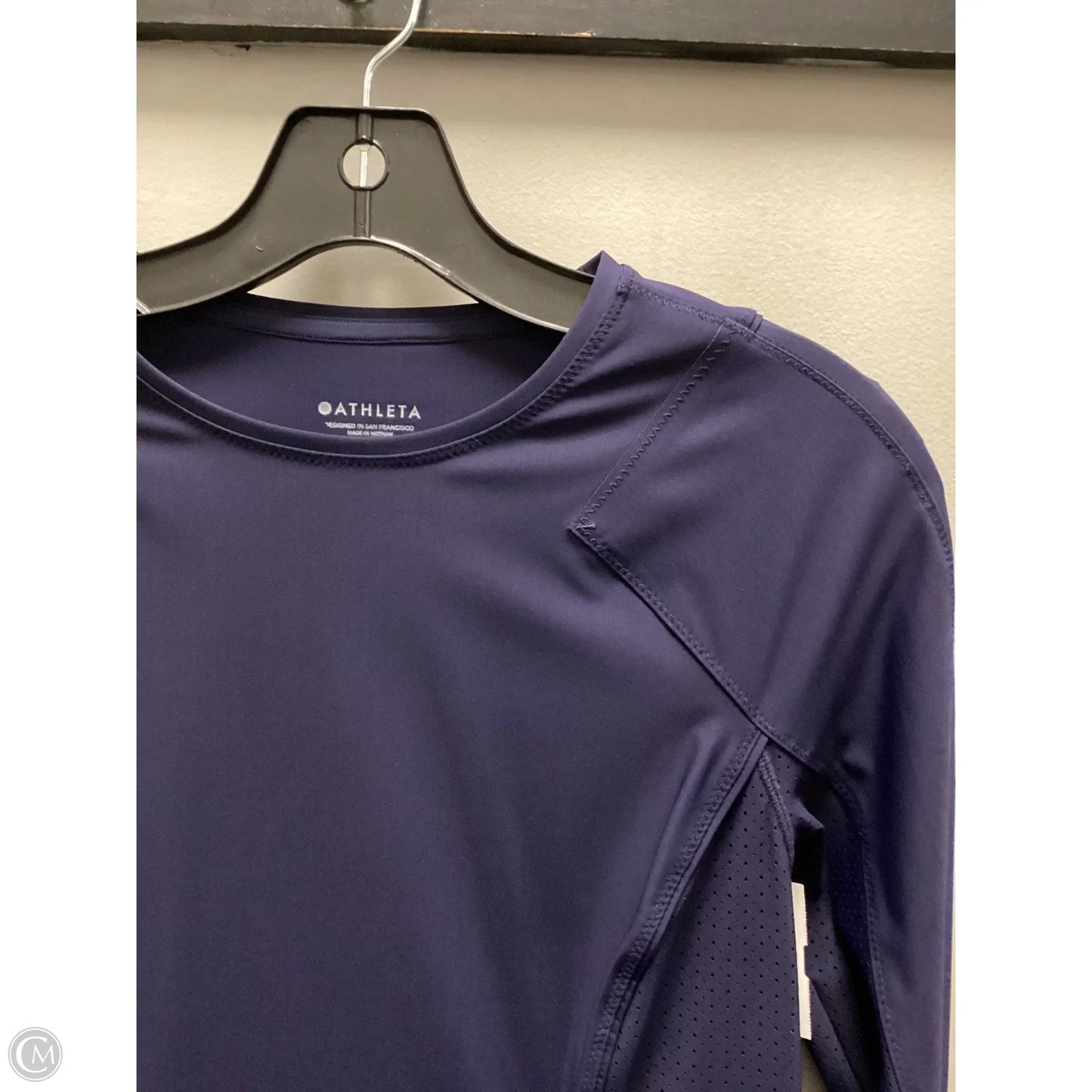 Athletic Top Long Sleeve Crewneck By Athleta In Blue, Size: S