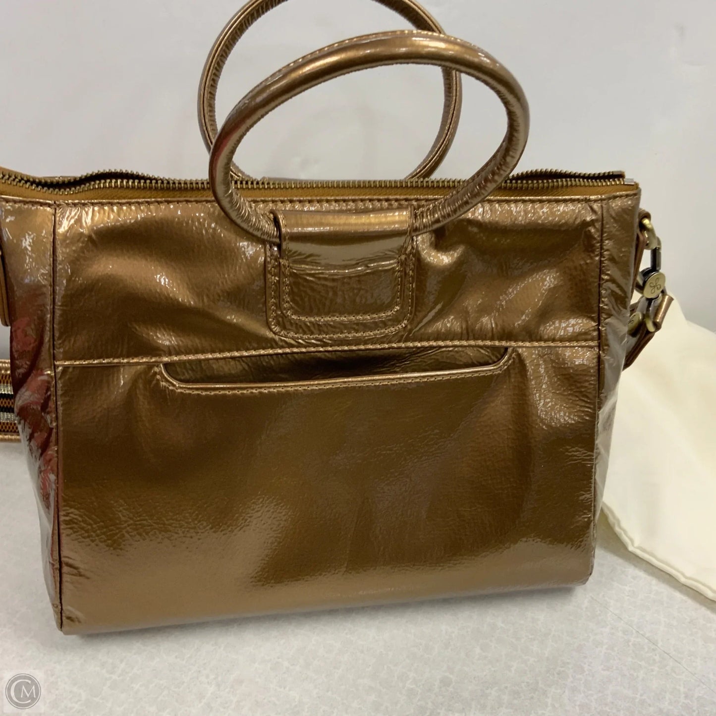 Handbag Leather By Hobo Intl, Size: Medium