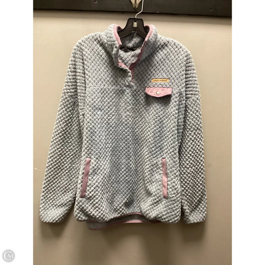 Sweatshirt Collar By Simply Southern In Blue, Size: Xl