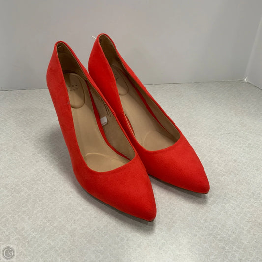 Shoes Heels Stiletto By A New Day In Orange, Size: 11