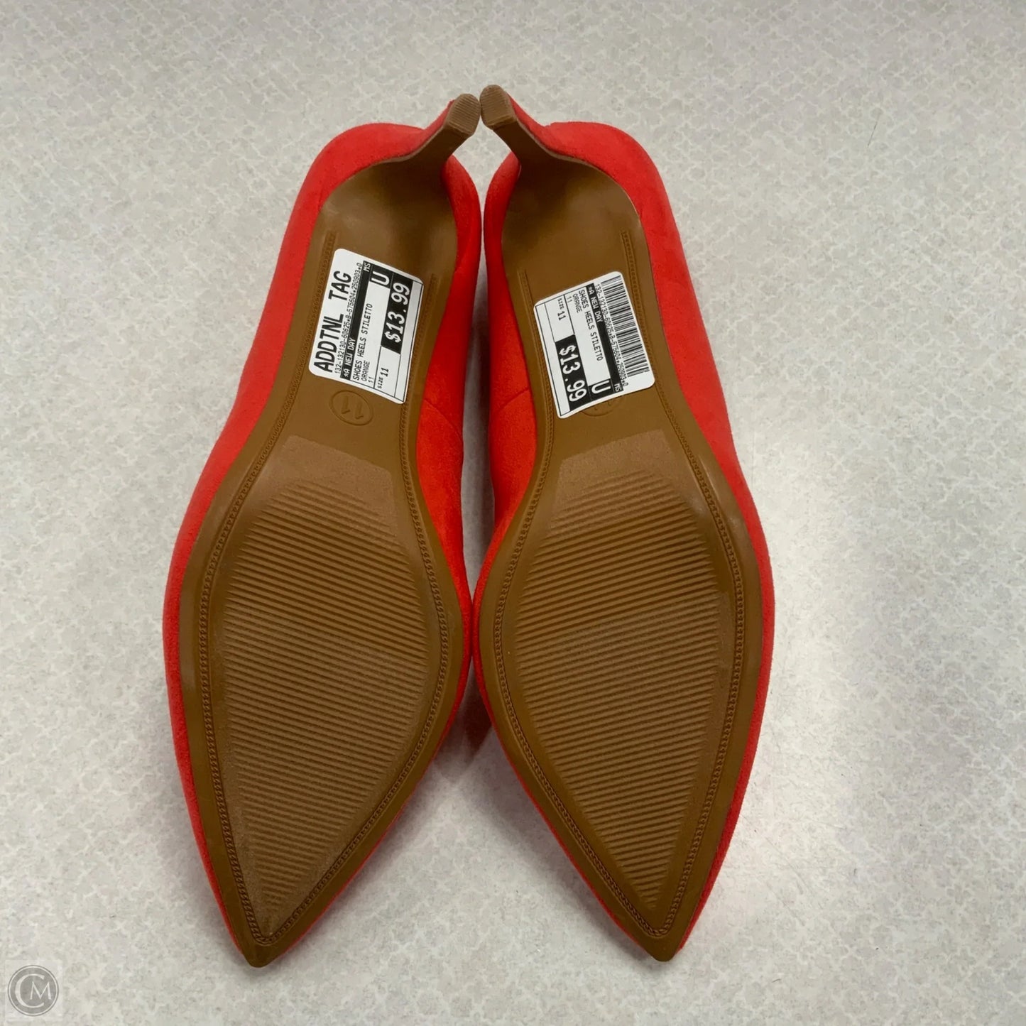Shoes Heels Stiletto By A New Day In Orange, Size: 11