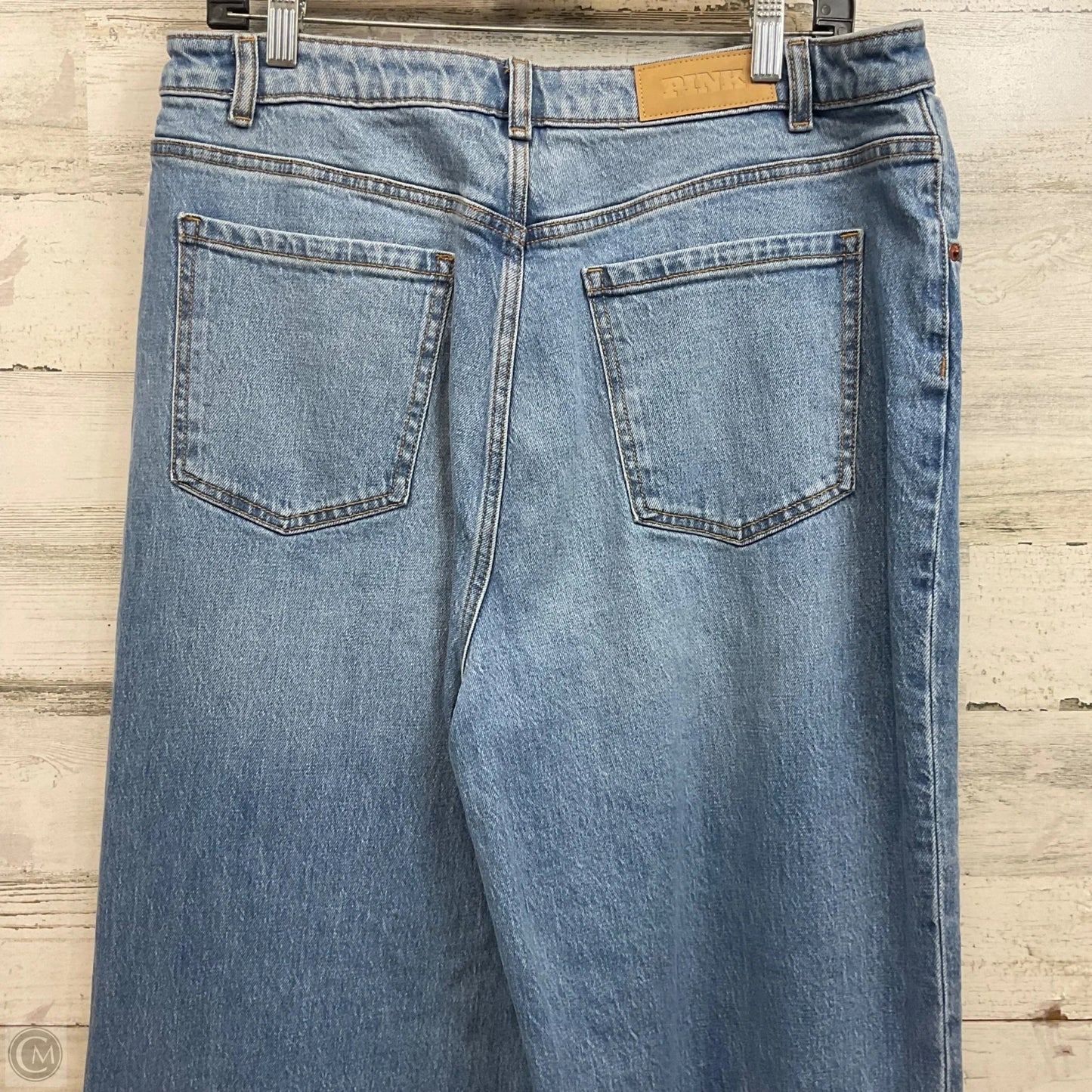 Jeans Wide Leg By Pink In Blue Denim, Size: 16