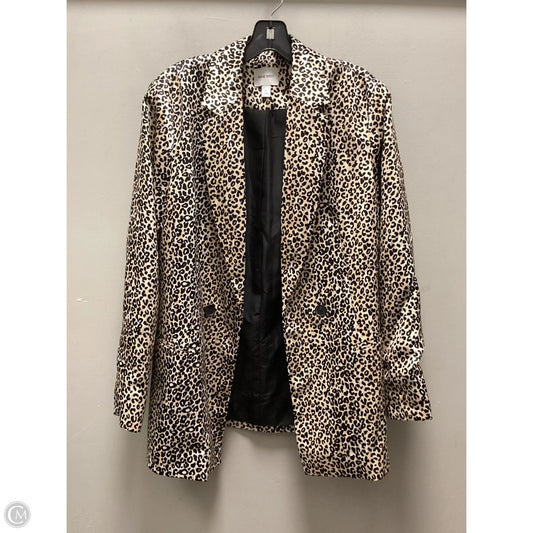 Blazer By Nine West Apparel In Animal Print, Size: L