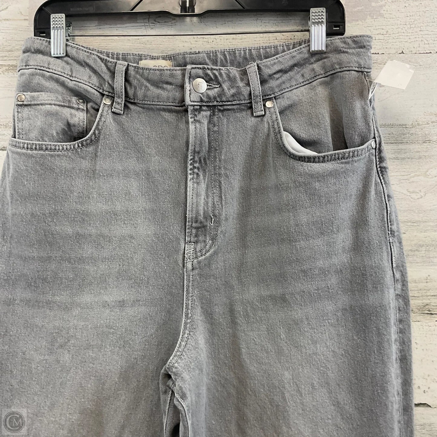 Jeans Wide Leg By Pilcro In Grey Denim, Size: 14