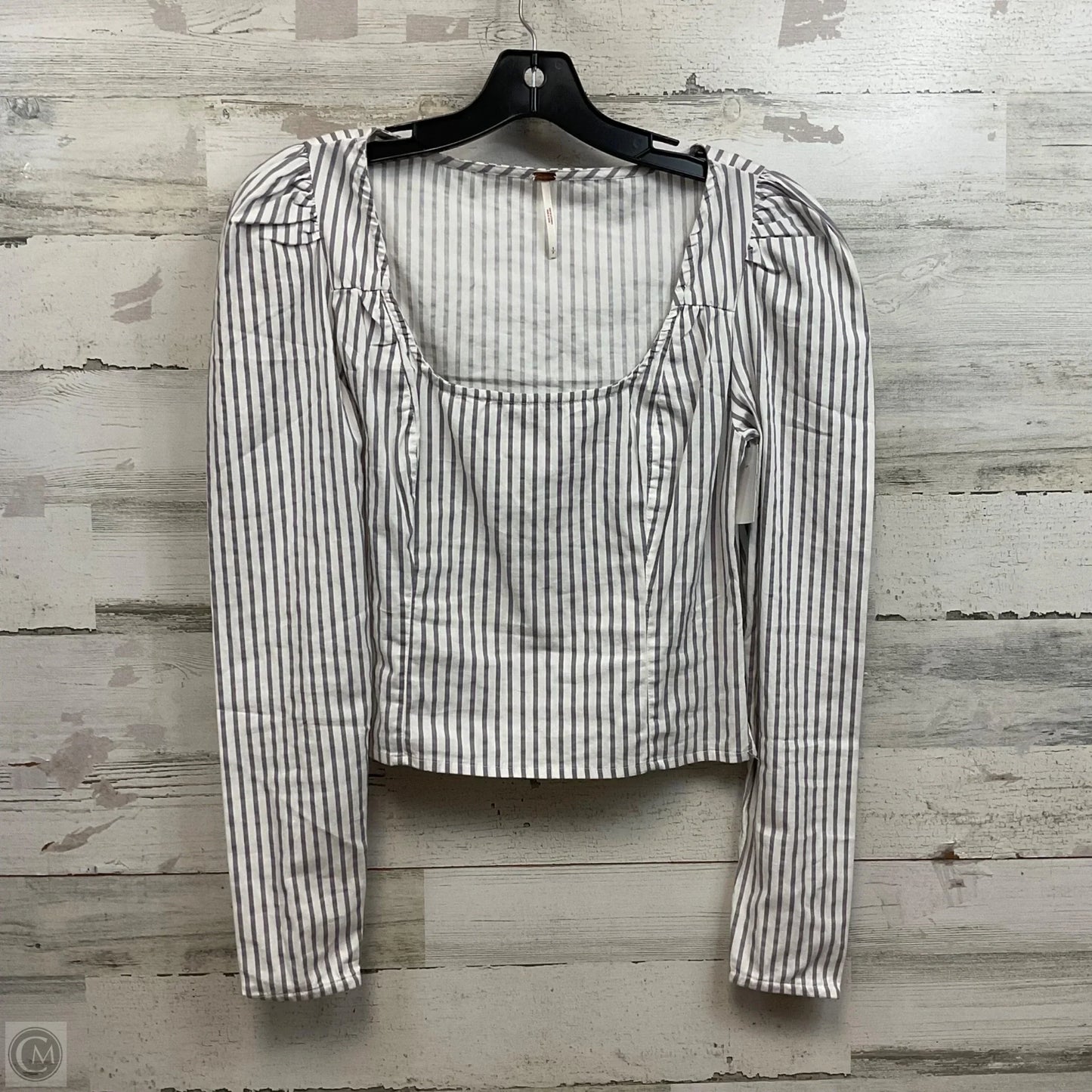 Top Long Sleeve By Free People In Grey, Size: S