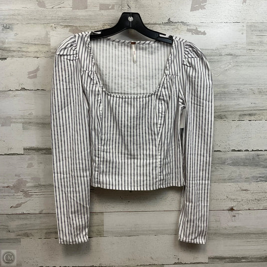 Top Long Sleeve By Free People In Grey, Size: S