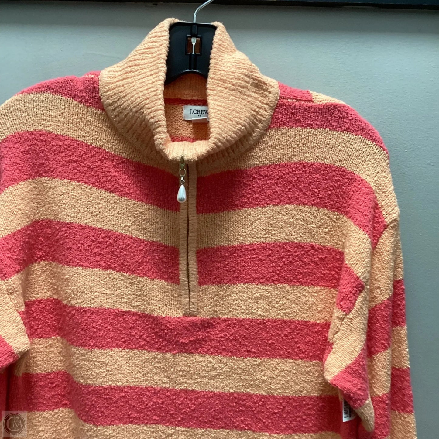 Sweater By J. Crew In Orange & Pink, Size: M