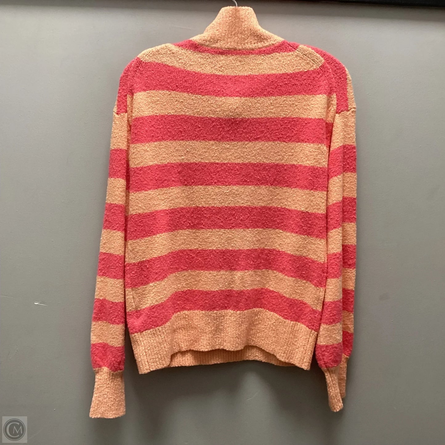 Sweater By J. Crew In Orange & Pink, Size: M