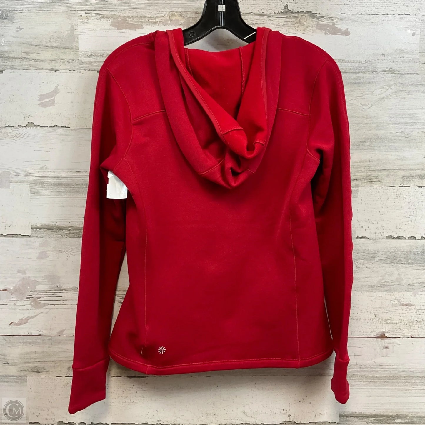 Athletic Top Long Sleeve Hoodie By Athleta In Red, Size: Xs