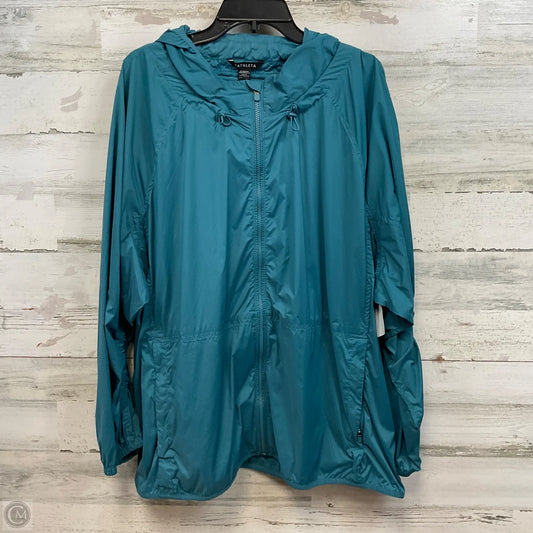 Athletic Jacket By Athleta In Blue, Size: 2x