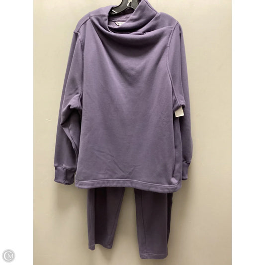Athletic Pants 2pc By Athleta In Purple, Size: 2x