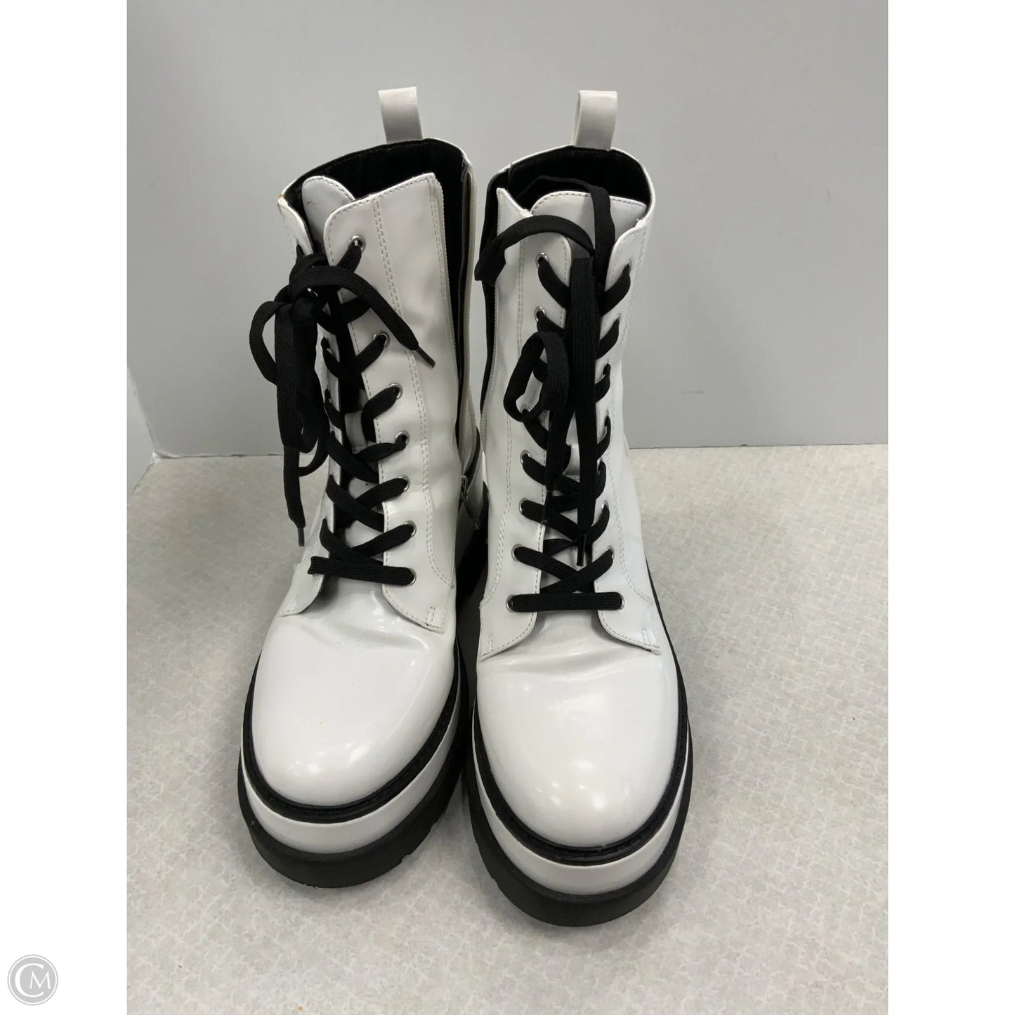 Boots Combat By Jessica Simpson In White, Size: 9