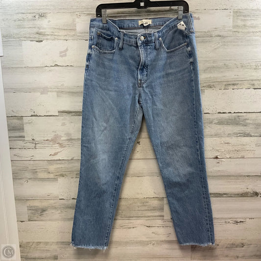 Jeans Straight By Madewell In Blue Denim, Size: 10