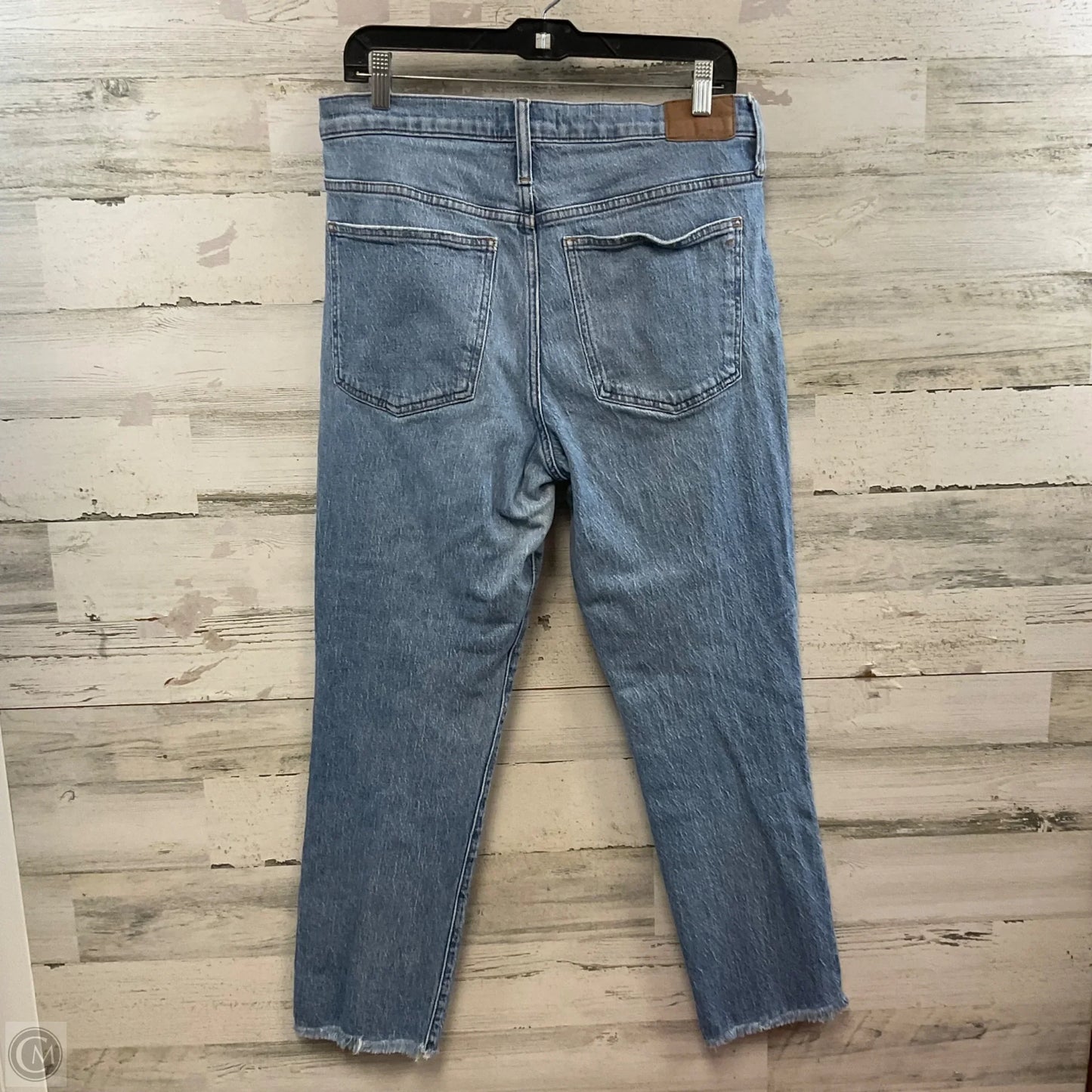 Jeans Straight By Madewell In Blue Denim, Size: 10
