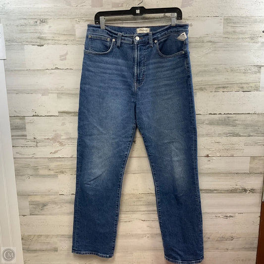 Jeans Straight By Madewell In Blue Denim, Size: 10