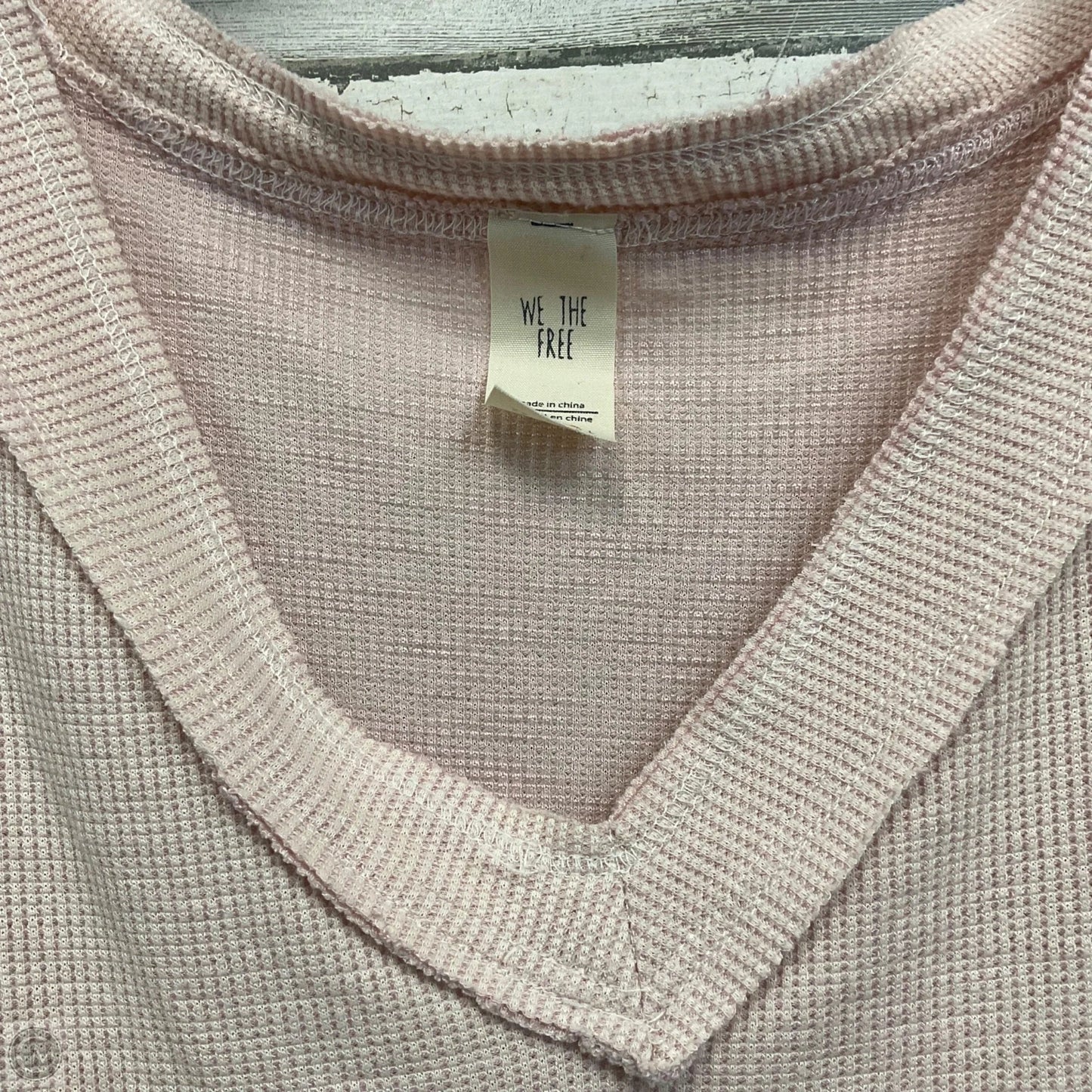 Top 3/4 Sleeve By We The Free In Pink, Size: M
