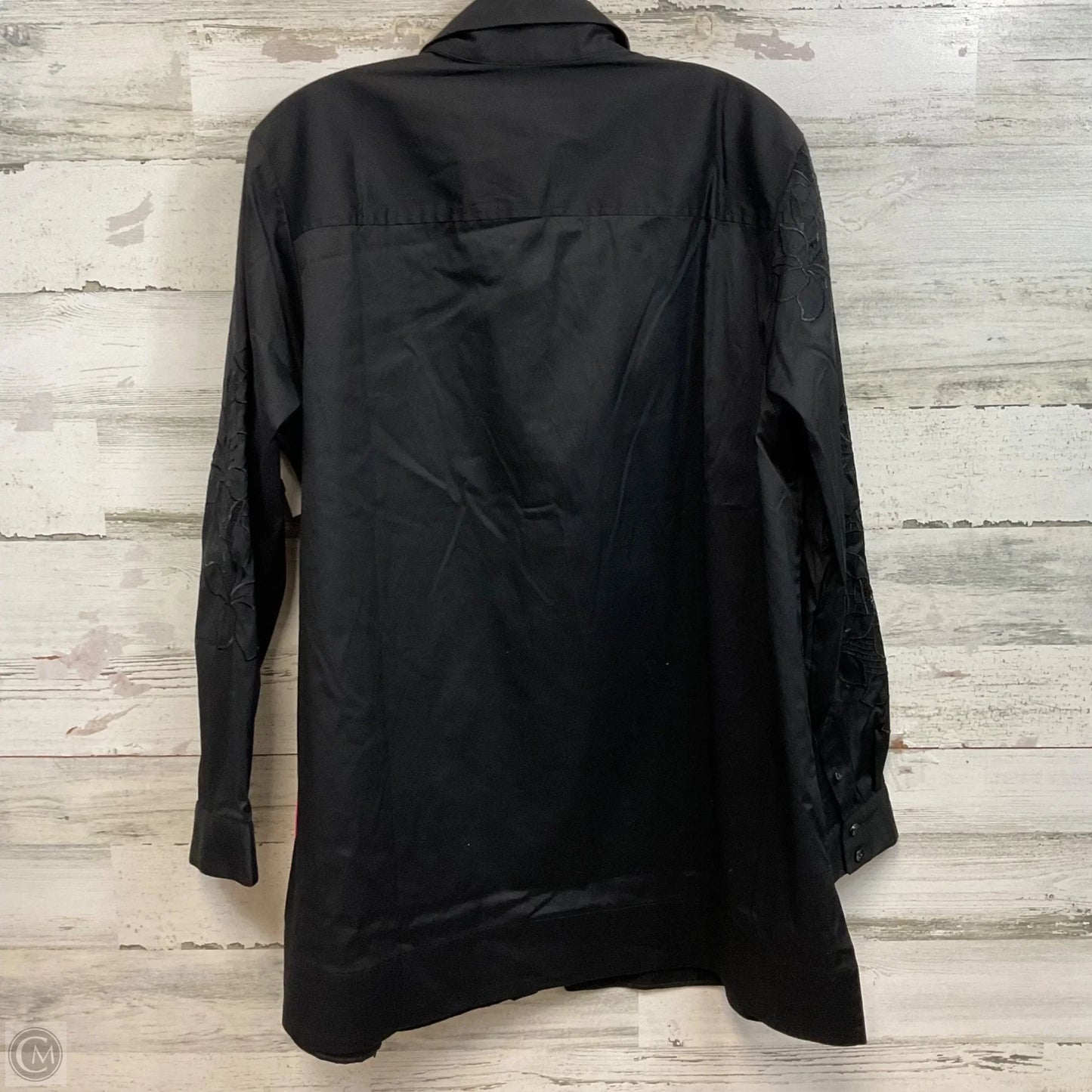 Blouse Long Sleeve By Chicos In Black, Size: Xl
