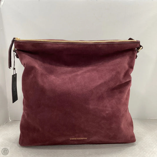 Handbag Leather By Vince Camuto, Size: Large