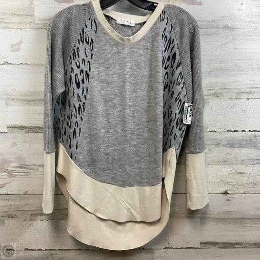 Top Long Sleeve By Thml In Grey, Size: S