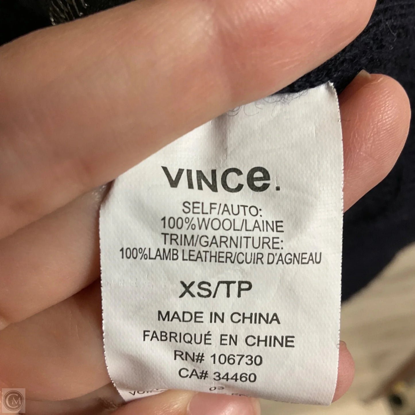 Sweater By Vince In Blue, Size: Xs