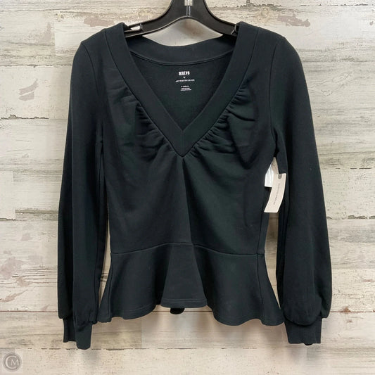 Top Long Sleeve By Anthropologie In Black, Size: Xs